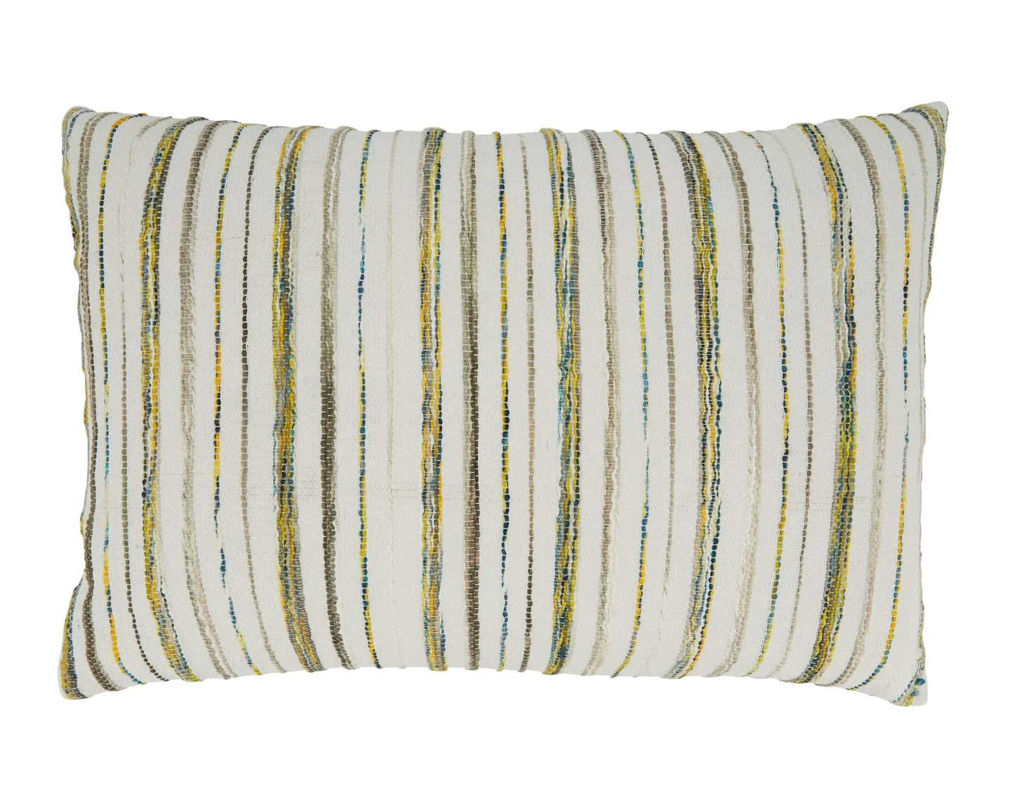 Fennco Styles Boho Fringe Striped Decorative Throw Pillow 16" W x 24" L - Natural Cushion for Home, Couch, Living Room, Bedroom, Office and Holiday Décor