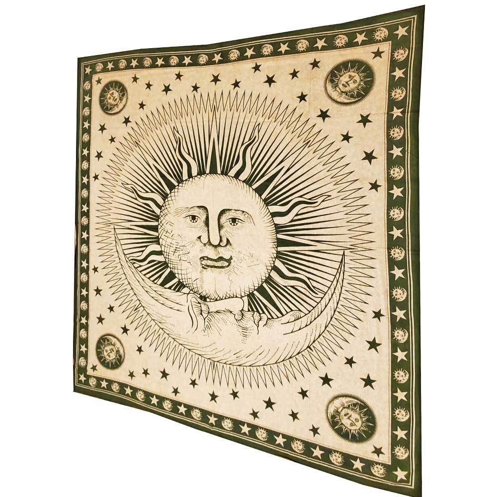 Sun Moon Tapestry Tie Dye Celestial Wall Hanging Boho Decor
