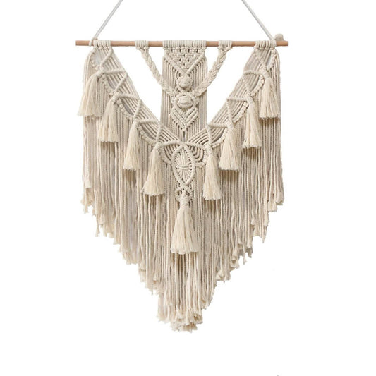 Hand Woven Lace Wall Hanging Bohemian Boho Art Decor
