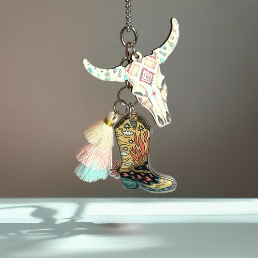 Boho Cowgirl Charm - Tumbler Handle Charm